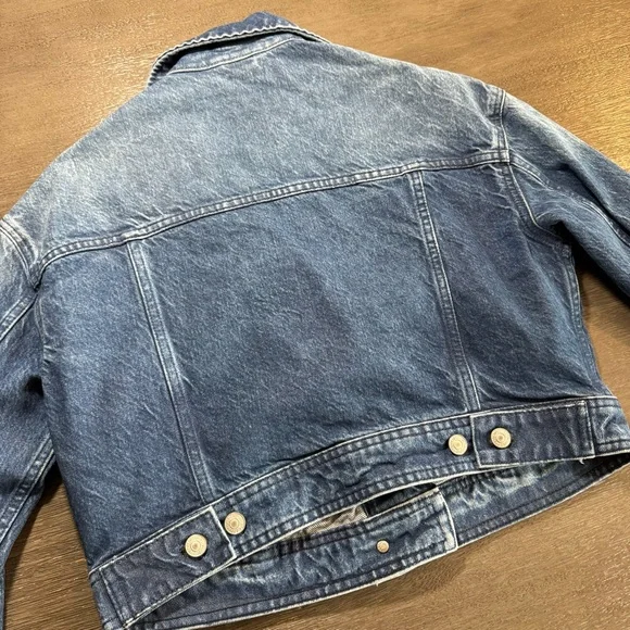 Free People Now Or Never Denim Jacket Coat XS - Picture 6 of 14
